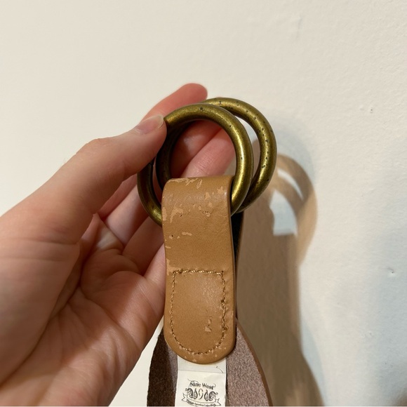 Nine West Vintage America Collection Leather Rope Braided Brown Belt Size Medium